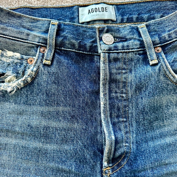 NWOT Agolde Rumi Shorts. Size 24. 100% cotton. - Picture 9 of 12
